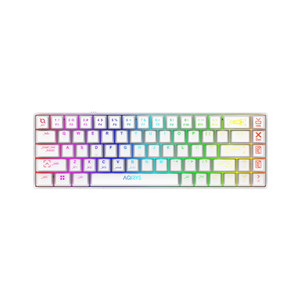 AQIRYS Klawiatura mechaniczna 65%/68 klawiszy Dual Mode: Wirelles&BT+Wired MIRA white - obrazek 14