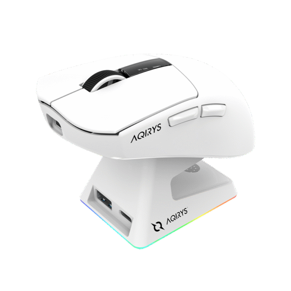 AQIRYS Myszka Dual Mode: Wirelles+Wired ZEPHYR white - obrazek 8