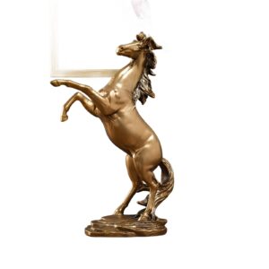 Złota statuetka Koń 295 mm, Złota statuetka Konia, Koń na piętach