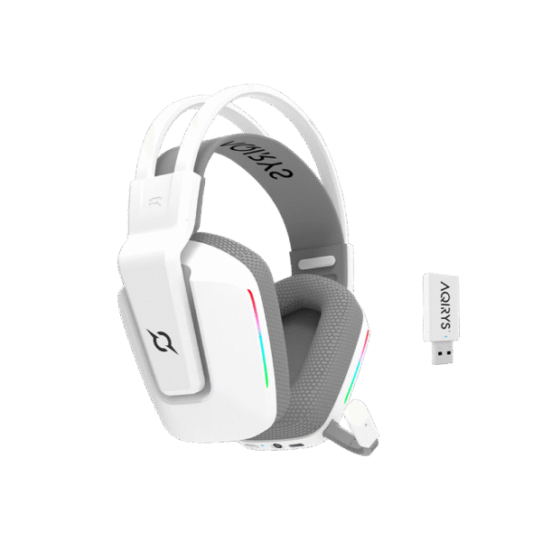 AQIRYS Słuchawki Dual Mode: Wirelles&BT+Wired ALYA V2.0 white