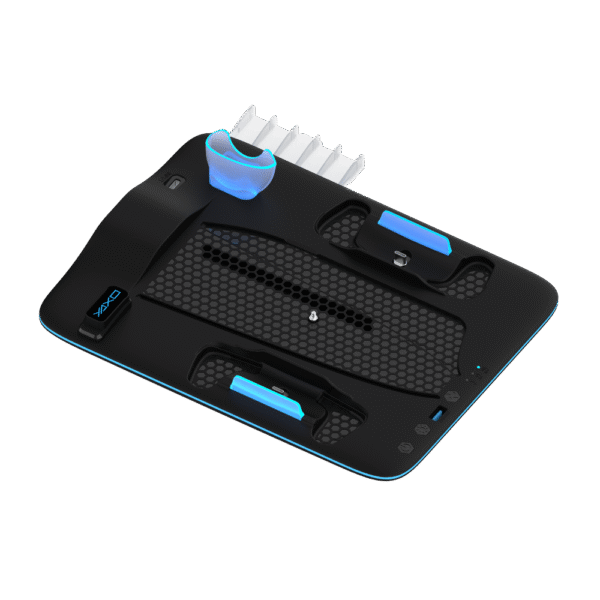 YAXO Podstawka chłodząca i ładująca ICE STORM do PS5 Slim Techno Black - obrazek 2