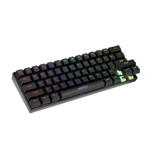 YAXO Klawiatura mechaniczna 61 klawiszy NUXLAK Outemu RS Techno Black - obrazek 8