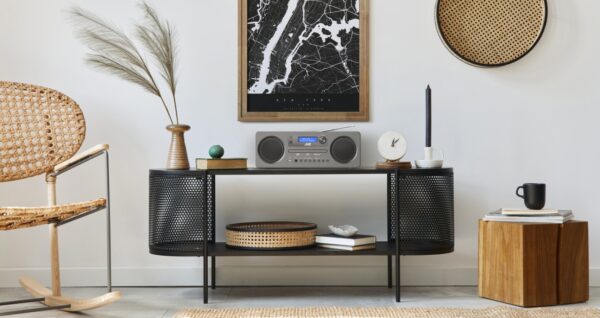 Odtwarzacz JVC RD-E861B-DAB wieża z Bluetooth DAB+ AUX USB, pilot - obrazek 4