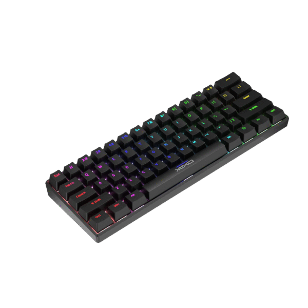 YAXO Klawiatura mechaniczna 61 klawiszy NUXLAK Outemu RS Techno Black - obrazek 7