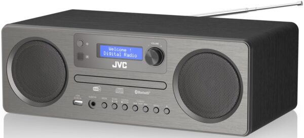 Odtwarzacz JVC RD-E861B-DAB wieża z Bluetooth DAB+ AUX USB, pilot - obrazek 2