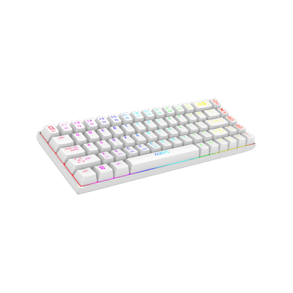AQIRYS Klawiatura mechaniczna 65%/68 klawiszy Dual Mode: Wirelles&BT+Wired MIRA white - obrazek 13