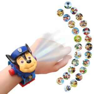 Zegarek 3D z projektorem Psi Patrol Chase zegarek dziecięcy z funkcją rzutowania postaci z bajki