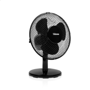 Wentylator biurkowy Tristar VE-5722, 23 cm, 2 prędkości, Oscylacja, Czarny