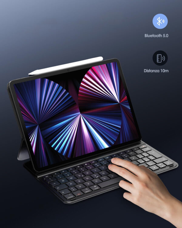 Klawiatura z etui do iPad 10 gen 10.9"/11" Qulose QWERTY IT POWYSTAWOWE - obrazek 7