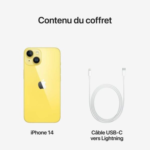 Smartfony Apple Iphone 14 Żółty 512 MB RAM A15 512 GB - obrazek 2