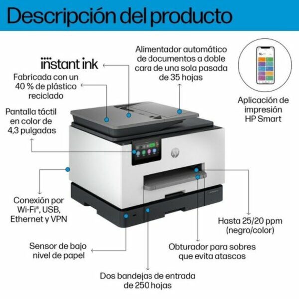 Drukarka Wielofunkcyjna HP OfficeJet Pro 9132e - obrazek 2