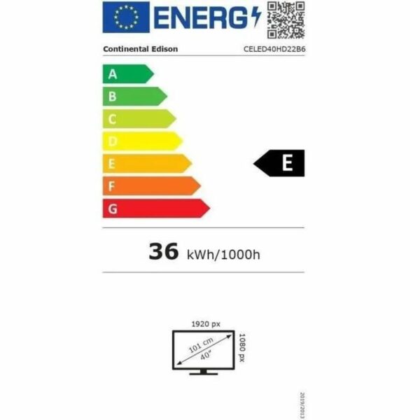 Telewizja Continental Edison CELED40HD22B6 40" - obrazek 4