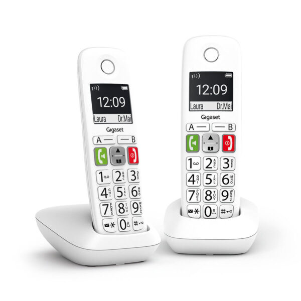 Telefon Bezprzewodowy Gigaset E290 Duo Biały - obrazek 2