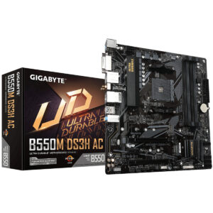 Płyta główna Gigabyte B550M DS3H AC AMD B550 AMD AMD AM4