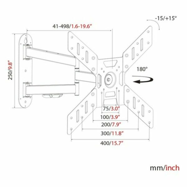Uchwyt na TV Haeger WB-T50.017A 23" 23" - 50" - obrazek 2