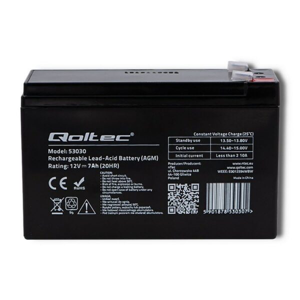 Bateria do Zasilacz awaryjny UPS Qoltec 53031 9 Ah 12 V