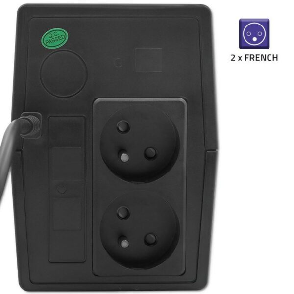 Zasilacz awaryjny UPS Interaktywny Qoltec 53772 360 W 650 VA - obrazek 2