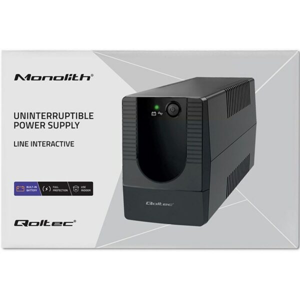 Zasilacz awaryjny UPS Interaktywny Qoltec 53772 360 W 650 VA - obrazek 7