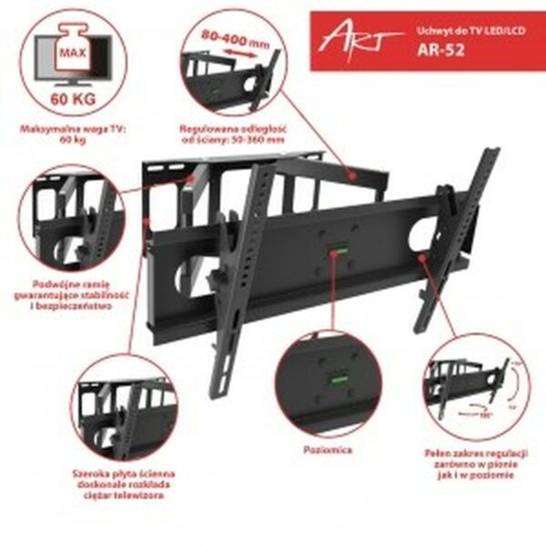 Uchwyt na TV RAMT AR-52 - obrazek 5