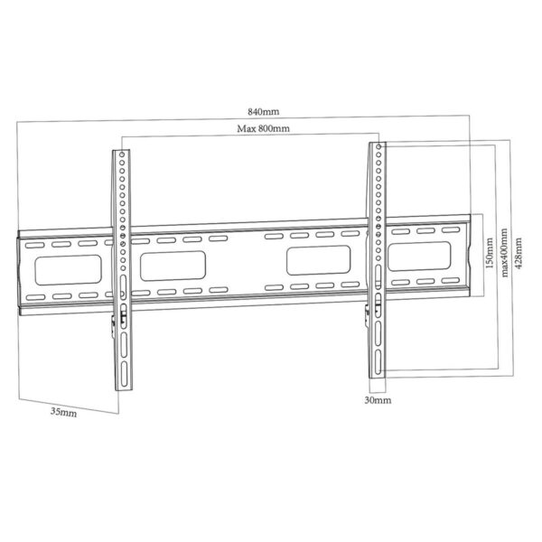 Uchwyt na TV MacLean MC-420 43" 120 kg - obrazek 4