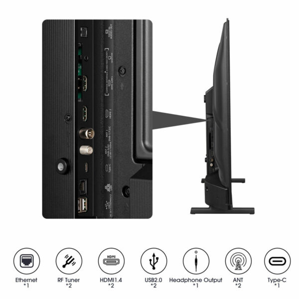 Smart TV Hisense 32A5KQ HbbTV 2.0.3 Full HD QLED HbbTV Direct-LED - obrazek 3