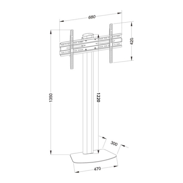 Uchwyt na TV Techly ICA-TR27 55" 40 kg - obrazek 5