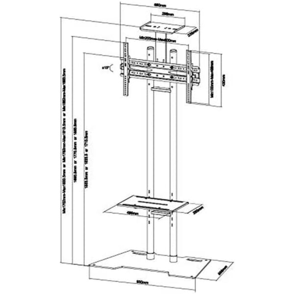 Uchwyt na TV Neomounts PLASMA-M1700ES 55" 50 kg 35 kg - obrazek 3
