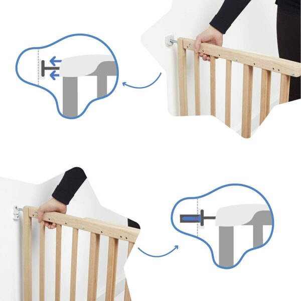 Bariera bezpieczeństwa Badabulle 106 cm 63,5 cm - obrazek 4