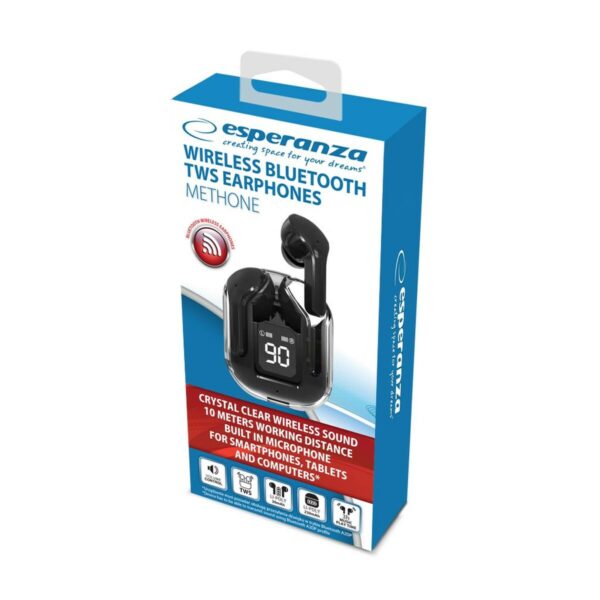 Słuchawki douszne Bluetooth Esperanza EH238K Czarny - obrazek 5