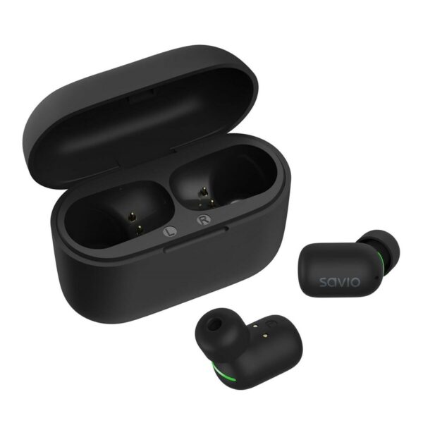 Słuchawki douszne Bluetooth Savio TWS-09 Czarny - obrazek 2