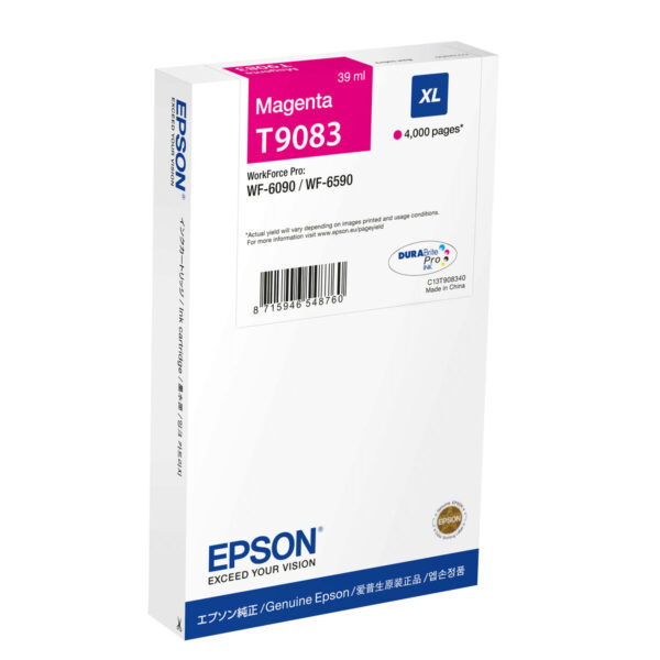 Koszulka z krótkim rękawem Męska Epson C13T90834N Czerwony Magenta