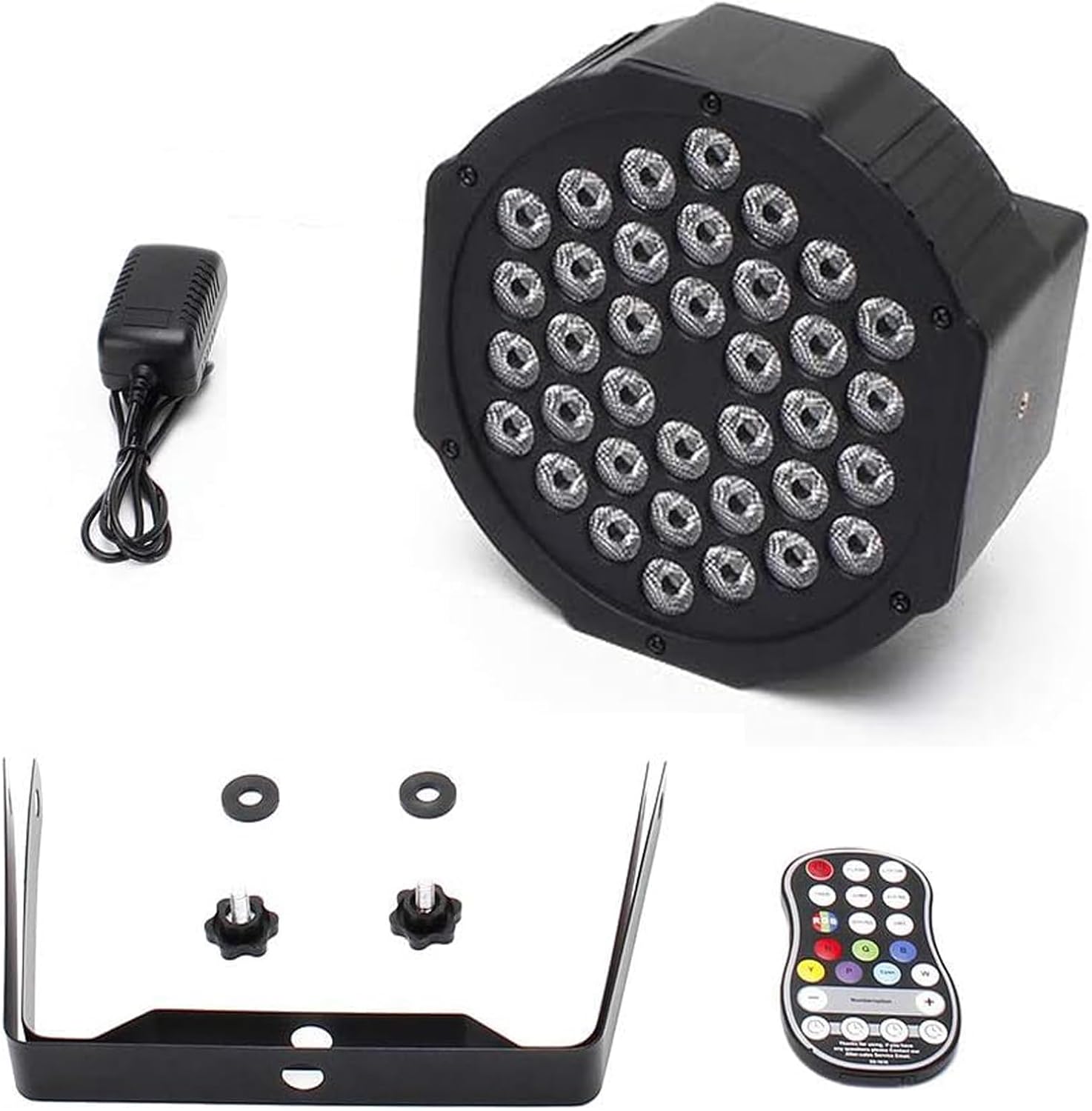 Reflektory LEDx2 ZonQoonz ZQ01104 36W z pilotem 7 trybów świecenia, zestaw - obrazek 7