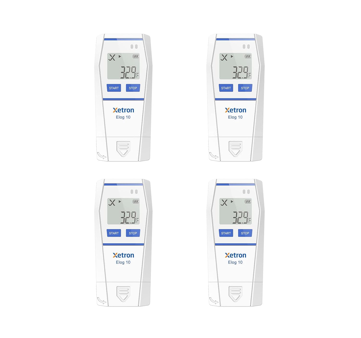Rejestrator temperatury Xetron Elog10, -30°C do 70°C, 4 szt.