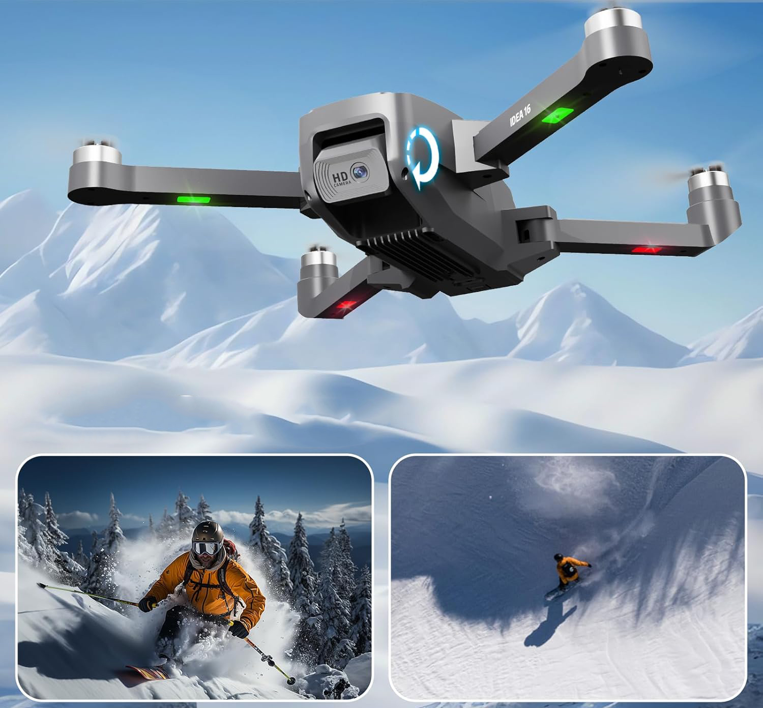 Dron 4K IDEA16/IDEA16P z silnikiem bezszczotkowym, WiFi 5GHz, Używany - obrazek 9