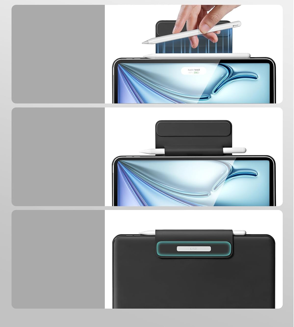 Używany Etui z klawiaturą ESR 6B016A do iPad Air 13'' QWERTZ (M2) 2024, iPad Pro 12.9 - obrazek 2