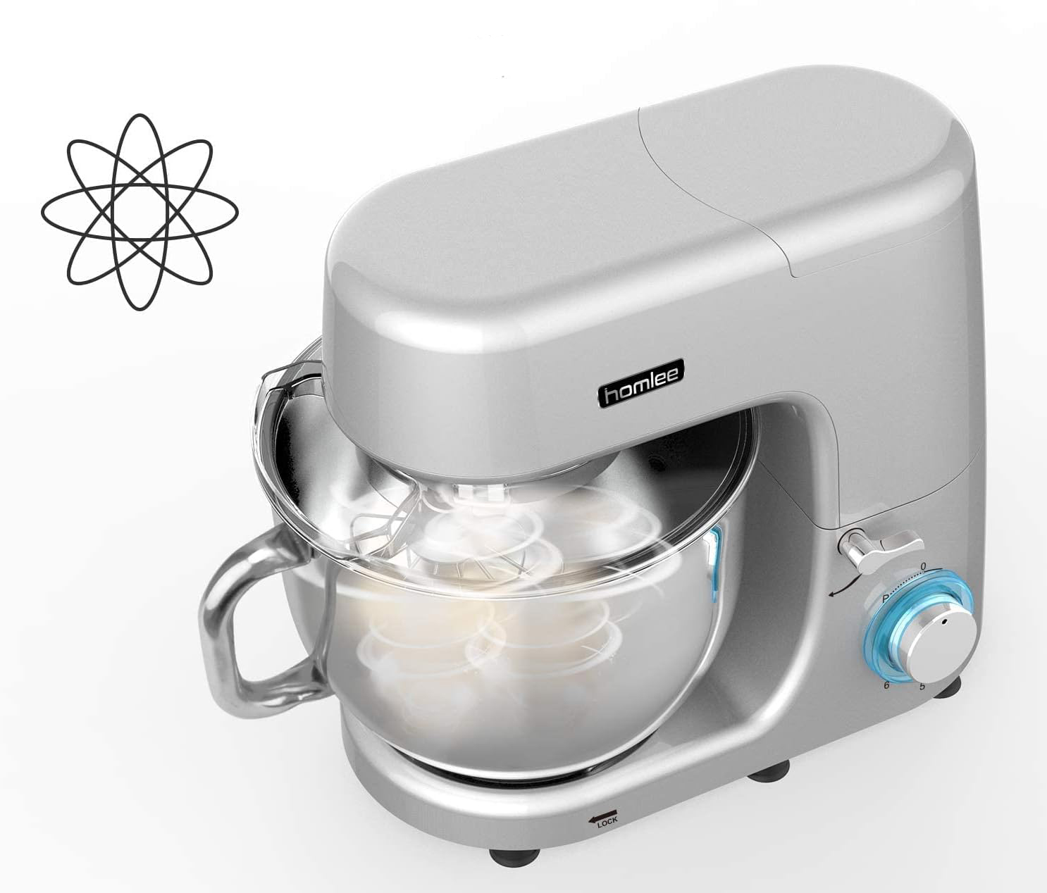 UŻYWANY Robot kuchenny Homlee 1800W 7,2 litra mikser planetarny wielofunkcyjny z misą 70dB - obrazek 2