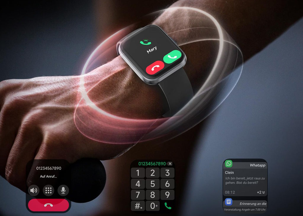 Smartwatch Fitpolo ID208Plus, ekranem 1,8'' IP68, ponad 110 trybów, czarny - obrazek 3