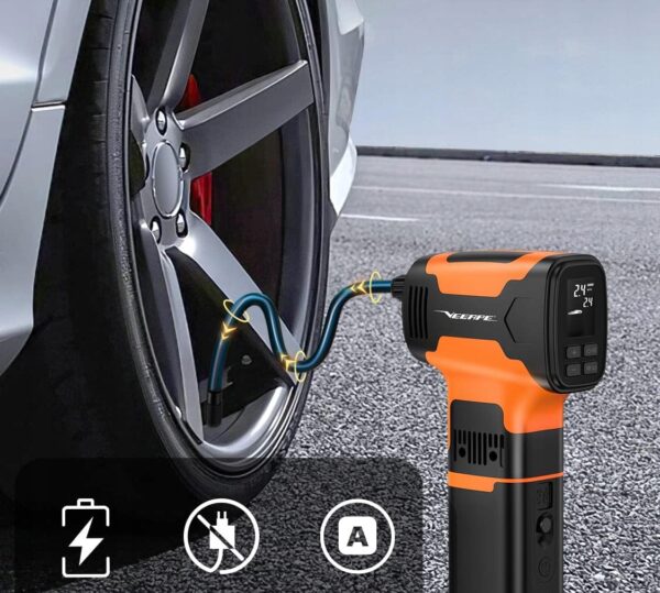 Bezprzewodowa pompka do opon samochodowych 160PSI 3 w 1 z baterią 7500 mAh - obrazek 6