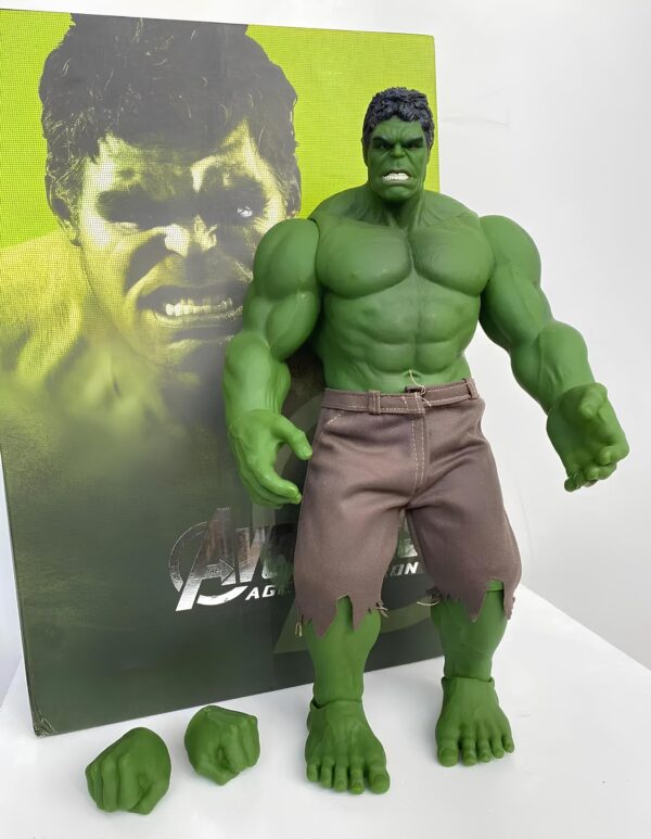 Duża figurka Hulk z uniwersum Avengers 42 cm realistyczna kolekcjonerska zabawka z ruchomymi elementami - obrazek 3