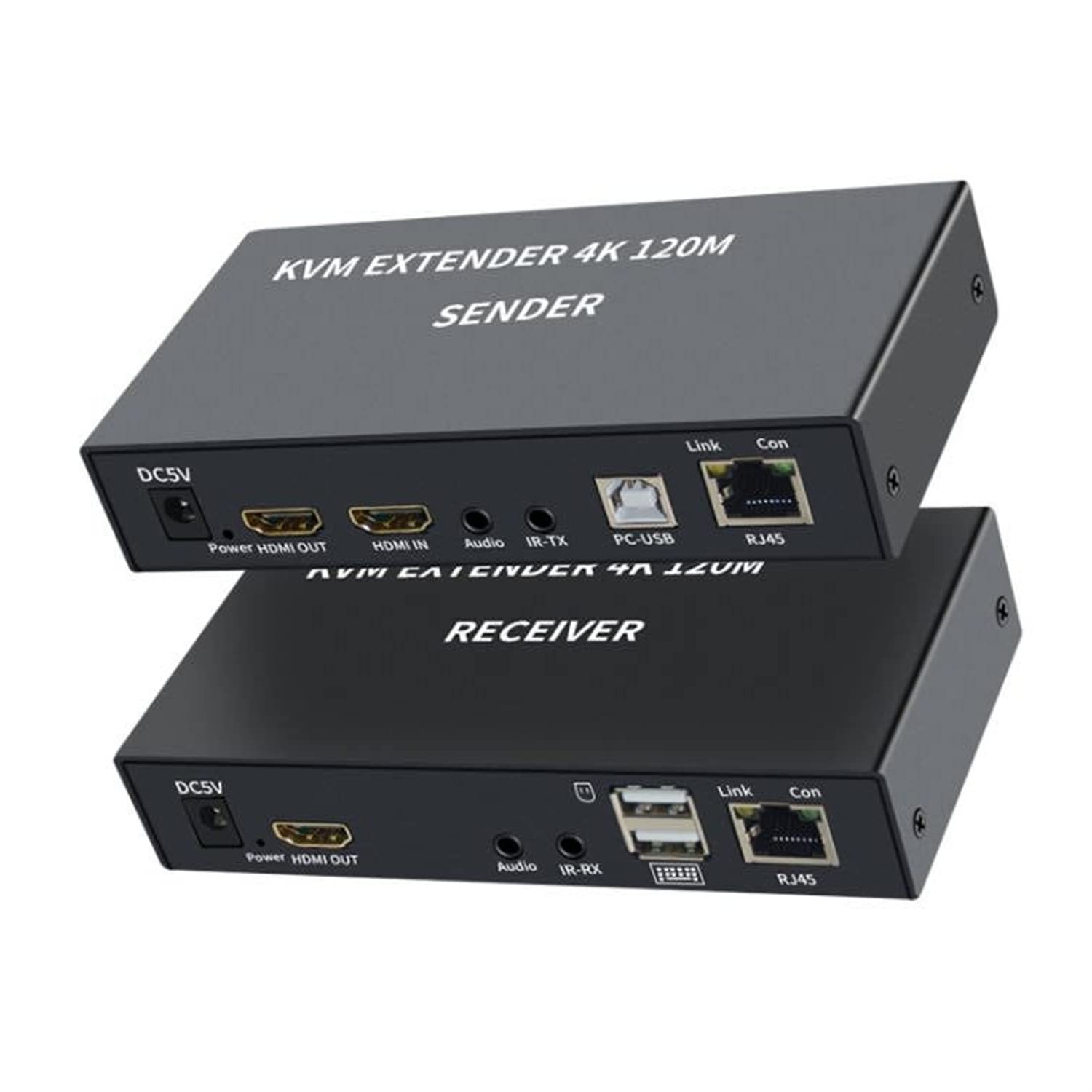 Przedłużacz KVM XYKJOBC EXTENDER 4K 120M zestaw HDMI USB do zdalnego sterowania komputerem