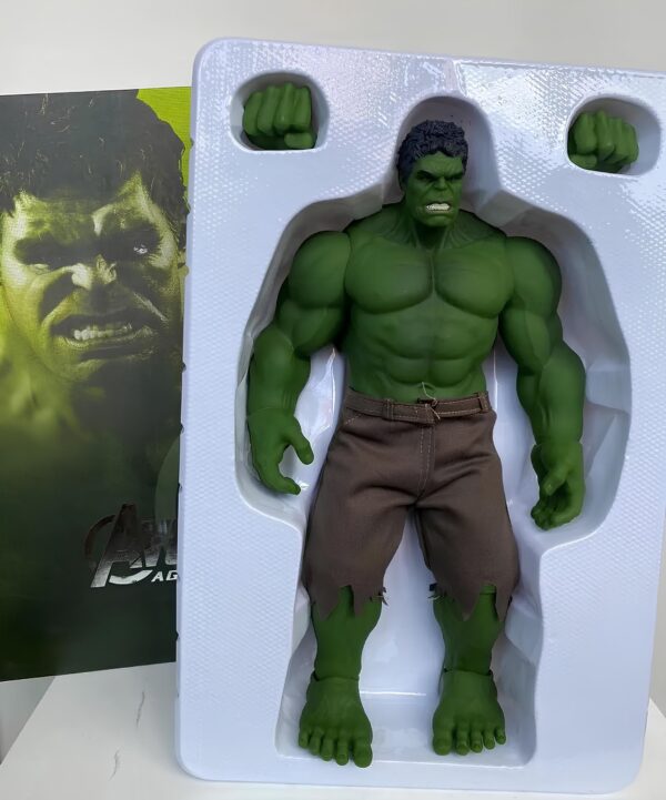 Duża figurka Hulk z uniwersum Avengers 42 cm realistyczna kolekcjonerska zabawka z ruchomymi elementami - obrazek 5