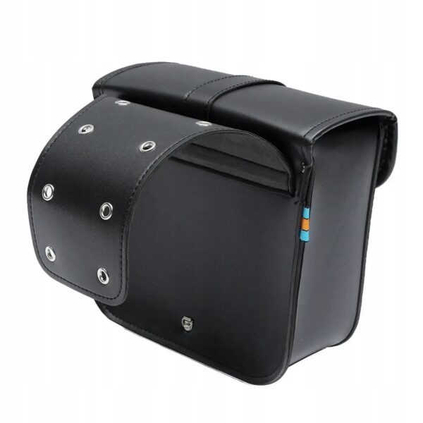 Torba motocyklowa 24х26х11 cm Czarna duża 2 szt wodoodporna sakwa boczna na motor lub skuter - obrazek 4