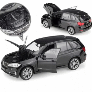 Model BMW X5 w skali 1:24 czarna kolekcjonerska miniatura luksusowego SUV-a