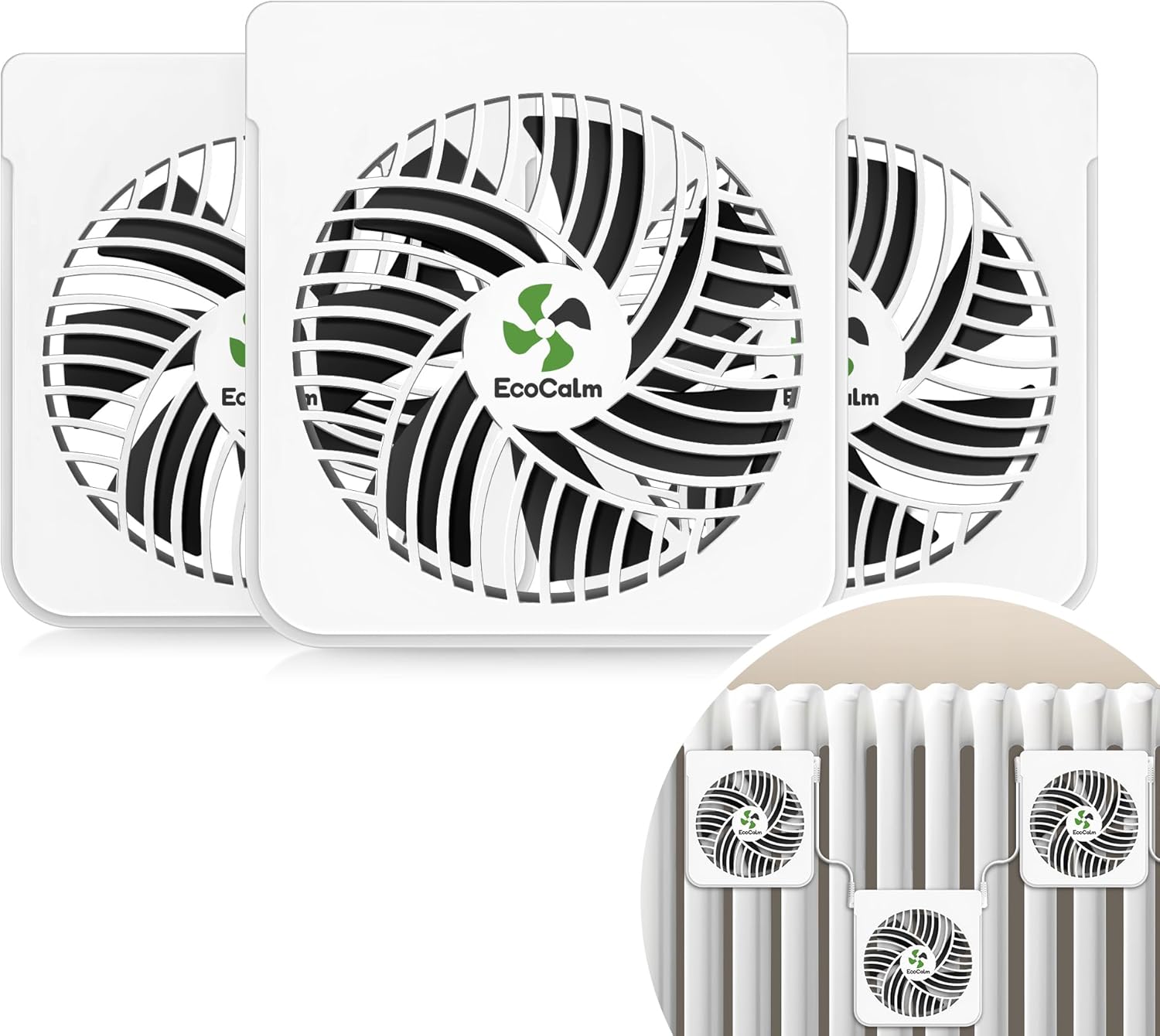 Wentylator grzewczy ecoCalm KP-CRV2401 z termostatem i magnesami