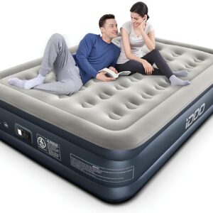 Materac dmuchany z pompką elektryczną iDOO R-M002 203x152x46cm po naprawie