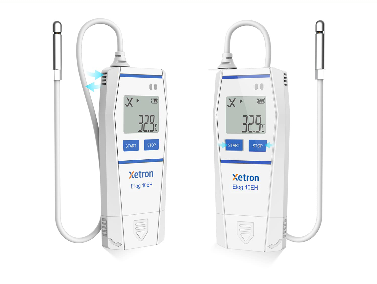 Rejestrator danych Xetron Elog10EH, sonda, eksport PDF, -40 do 85C - obrazek 3