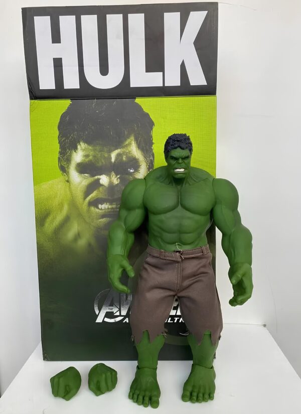 Duża figurka Hulk z uniwersum Avengers 42 cm realistyczna kolekcjonerska zabawka z ruchomymi elementami - obrazek 4
