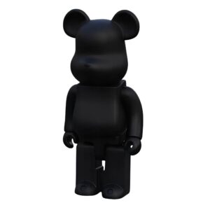 Miś Bearbrick 400% figurka do wnętrza 28cm czarny kolekcjonerska statuetka artystyczna do stylowych wnętrz