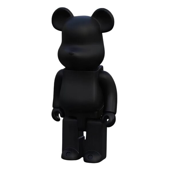 Miś Bearbrick 400% figurka do wnętrza 28cm czarny kolekcjonerska statuetka artystyczna do stylowych wnętrz