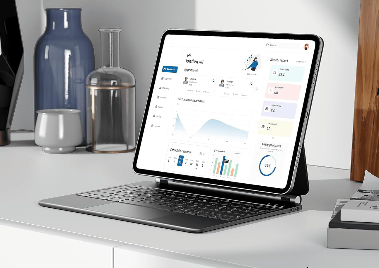 Klawiatura Earto iPad Air 12.9 IT (M2, 2024), 800 mAh, Type-C, podświetlana, czarna - obrazek 3